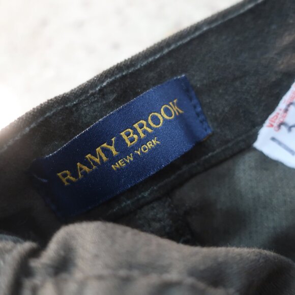 Womens Ramy Brook Gray Velvet Wide Leg Jeans 26 - Picture 8 of 10